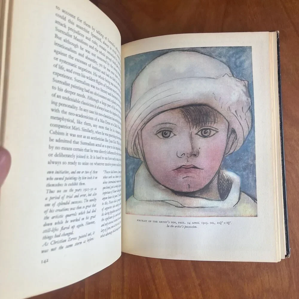 Vintage Picasso Book by Frank Elgar Illustrated Art  book plates